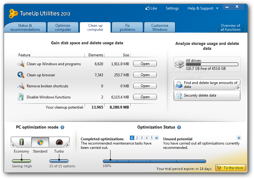 TuneUp Utilities 2013 Overview